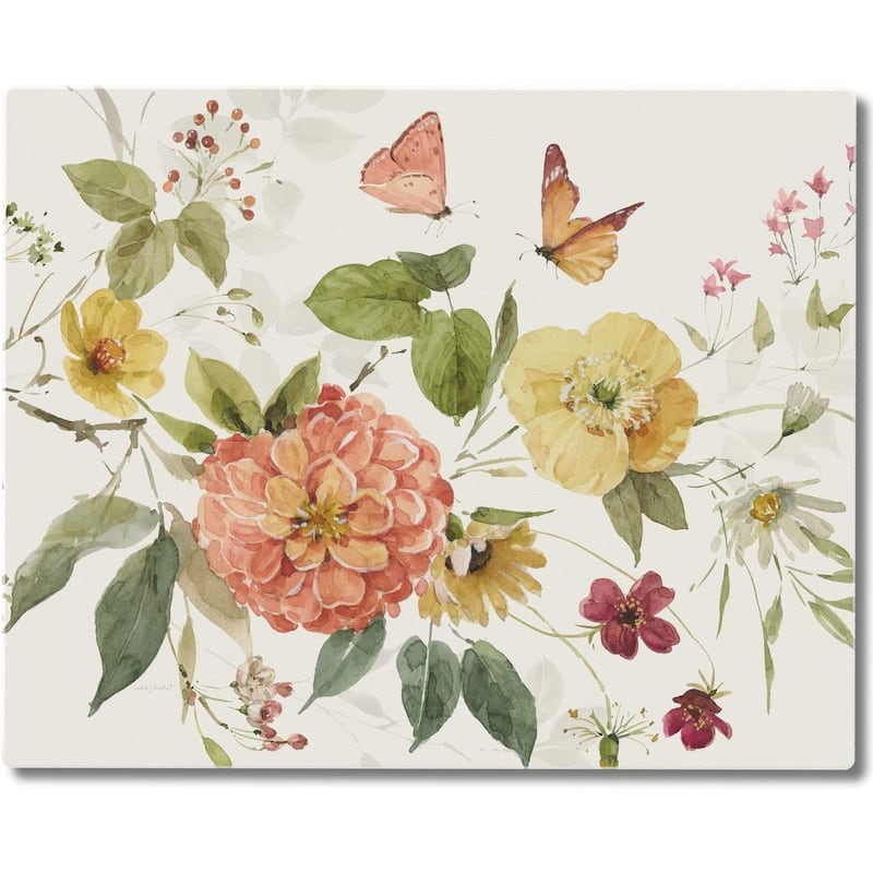 Blessed by Nature 3mm Heat Tolerant Tempered Glass Cutting Board 15” x 12” Manufactured in the USA Dishwasher Safe - Multi