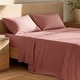 preview thumbnail 31 of 55, Bare Home Organic Cotton Sheet Set - Crisp Percale Weave California King - Dusty Rose