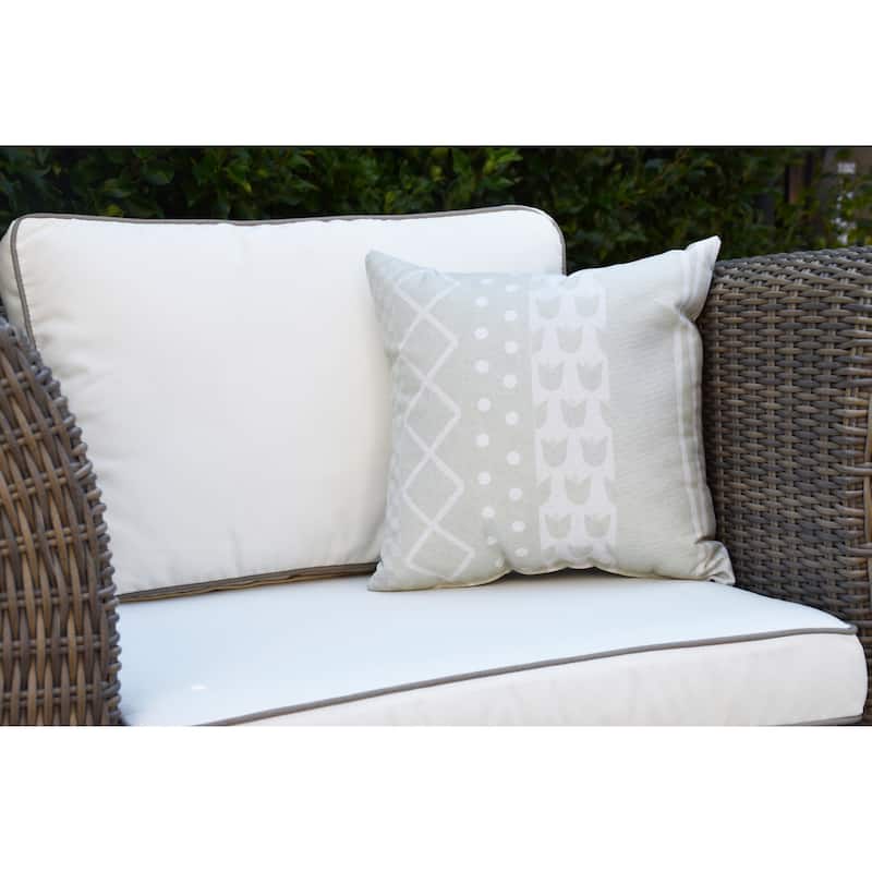 20 x 20 inch Pattern Stripe Outdoor Pillow