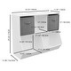 preview thumbnail 8 of 13, Kids Bookcase with Collapsible Fabric Drawers, Toy Storage Cabinet