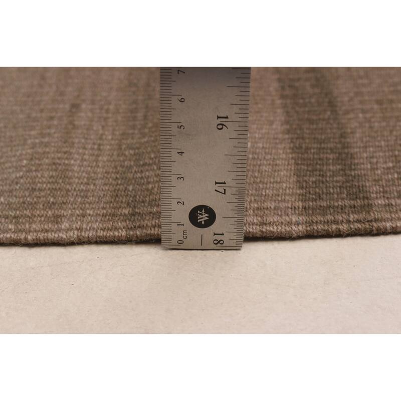 ECARPETGALLERY Flat-Weave Ankara FW Taupe Wool Kilim - 9'9 x 12'10