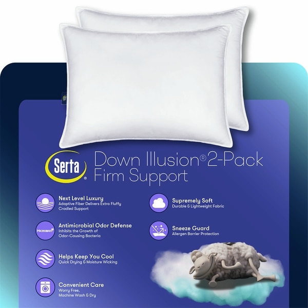 are serta pillows machine washable
