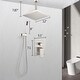 preview thumbnail 7 of 6, 12"Shower head Shower System Combo Set with Handheld - 7.87*12*9.25