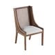 preview thumbnail 5 of 17, Christopher Knight Home - Valencia 7-Piece Dining Set Wood Veneer Dining Table with Beige Upholstered Chairs and Walnut Finish