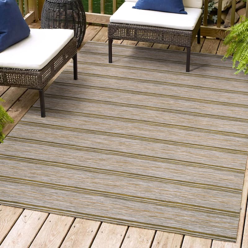 JONATHAN Y Finn Modern Farmhouse Wide Stripe Area Rug