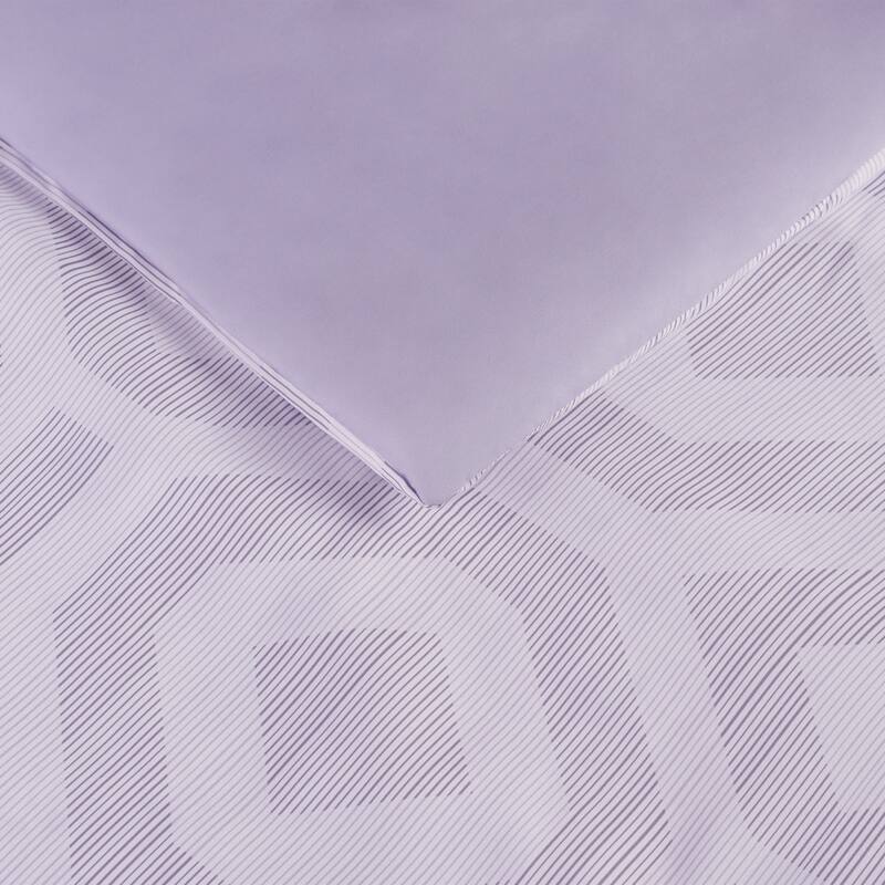 Serta Simply Clean Skyler Textured Geometric Antimicrobial Comforter Set