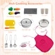 preview thumbnail 11 of 27, Costway Wooden Kids Play Corner Kitchen with Realistic Lights & Sounds - See Details