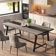 preview thumbnail 3 of 7, Rectangular Dining Table for 6-8 People, 70.9-Inch Wood Kitchen Table, Dining Room Furniture