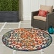 preview thumbnail 22 of 103, Nourison Aloha Transitional Scroll Indoor/Outdoor Damask Rug 4' Round - Multi