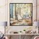 preview thumbnail 10 of 9, Designart "French Boudoir Bath I" Traditional Bathroom Framed Canvas 24 in. wide x 24 in. high - Black