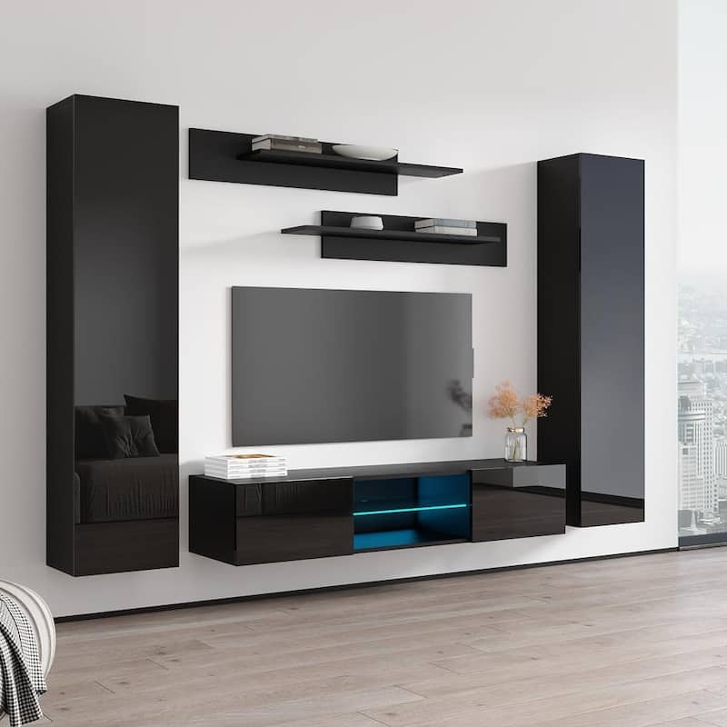 Fly AB1 33TV Wall Mounted Floating Modern Entertainment Center