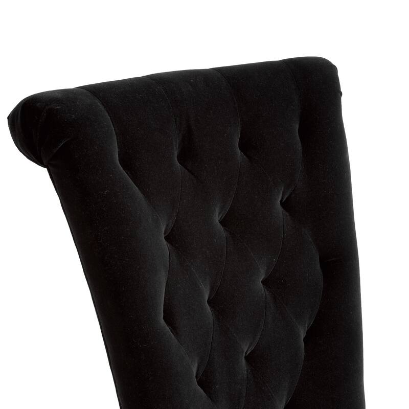 Velvet Tufted and Flared Dining Chairs