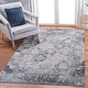 preview thumbnail 2 of 5, LOOM & LUXE Collection Grey/Blue/Traditional Non-Shedding Area Rug