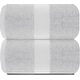 preview thumbnail 51 of 92, White Classic Luxury Cotton Oversized Bath Sheet 35x70 - Set of 2