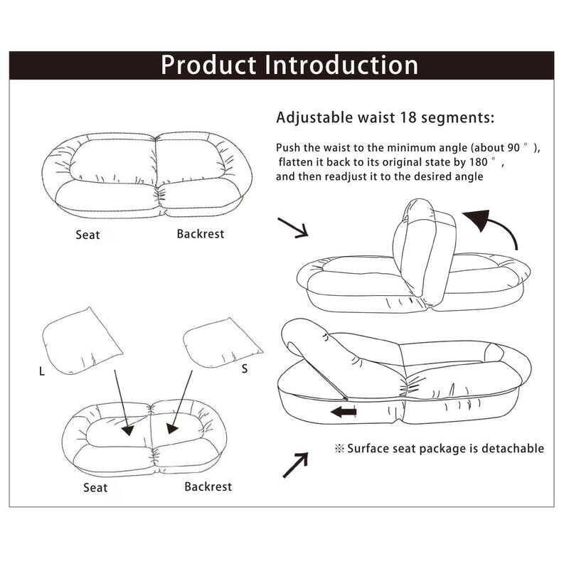Triple Fold Down Sofa Bed