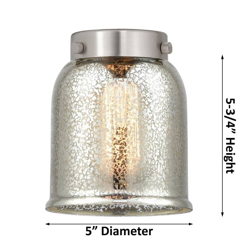 Innovations Lighting Small Bell 5" Wide Mini Pendant - Rod Hung