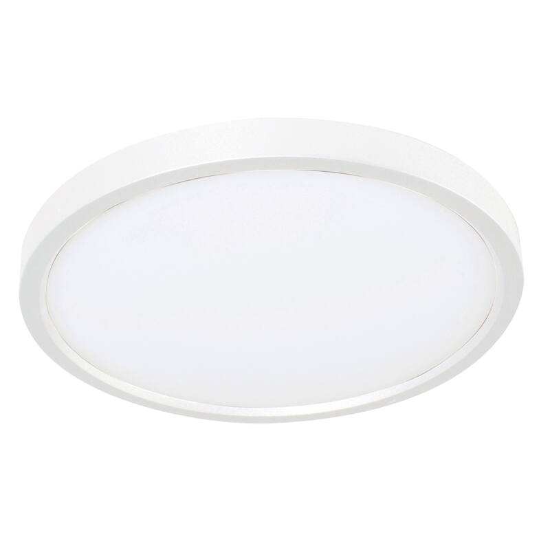 AFX EGRF12LAJD3 Edge Round 12" Wide LED Flush Mount Drum Ceiling - White