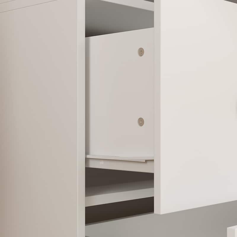 Scalable Hanging Rod Wardrobe Closet Armoire Mirror Space Saving