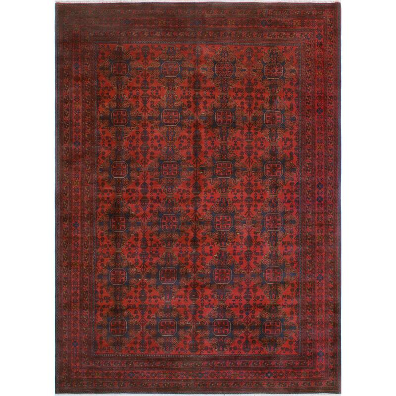 Khal Mohammadi Vinnie Red/Navy Rug - 8'2" x 11'1"