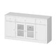 preview thumbnail 49 of 48, Large Entertainment Center Bookshelves 57x38 inch Hutch Space for TV