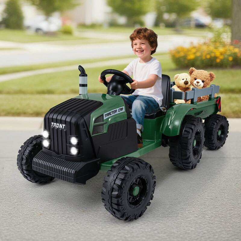 Costway 24V Ride On Tractor for Kids with Detachable Trailer Remote - See Details