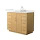 Option Light Oak / Giotto Quartz Top / Brushed Nickel