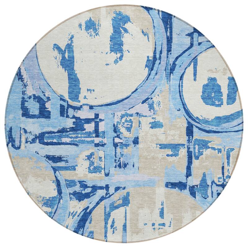 HomeRoots Geometric Transitional Rectangle Outdoor Rug