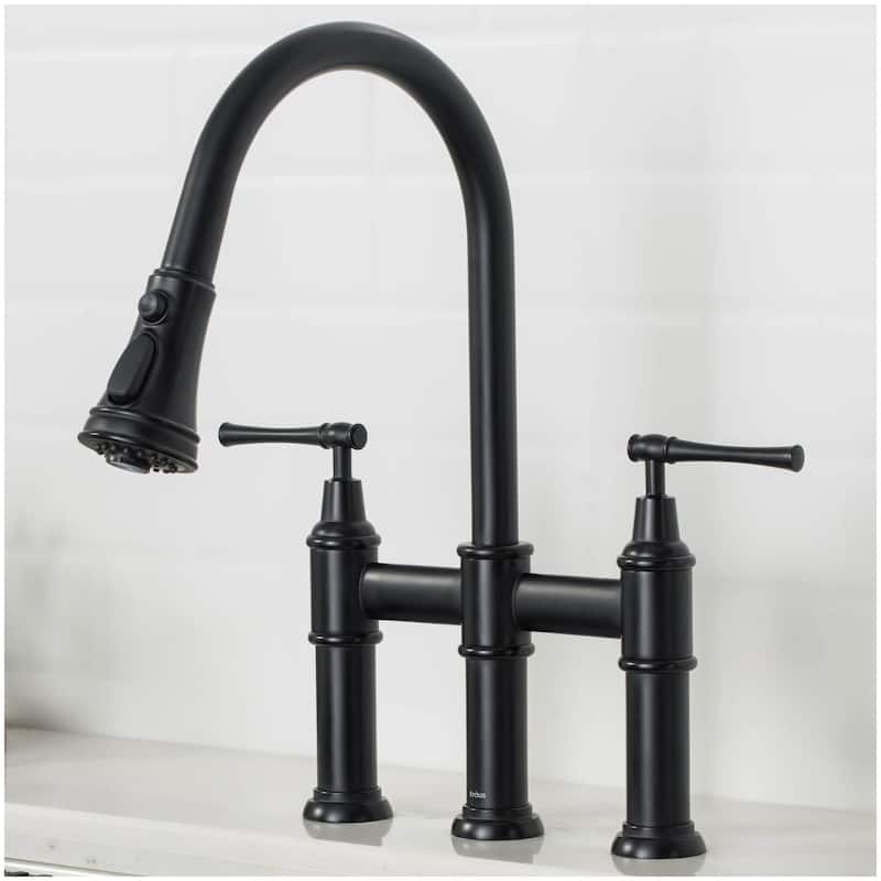 Kraus Allyn 1.8 GPM Bridge Pull Down Kitchen Faucet