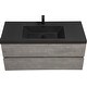 preview thumbnail 47 of 75, GDFStudio - Carter Floating Bathroom Vanity with Quartz Sand Countertop & Soft-Close Drawers