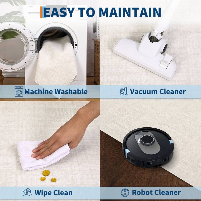 Garvee Modern Timeless Solid Area Rug