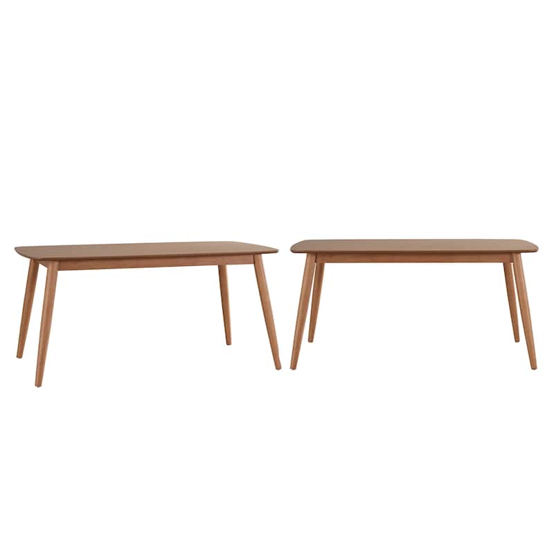 Ribe Mid-Century Modern Tapered Table - 63-Inch - Oak