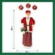 preview thumbnail 5 of 9, Fraser Hill Farm 58-In. Dancing Mrs. Claus with Basket, Life-Size Christmas Holiday Indoor Home Decoration