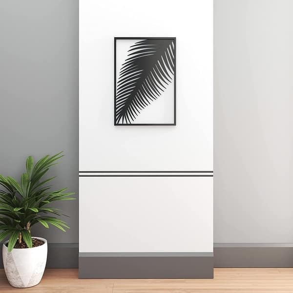 Minimalist Modern Black Metal Palm Leaf Wall Art Bed Bath & Beyond