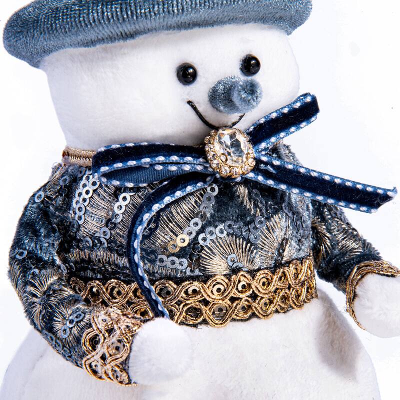Snowman 7.1'' Christmas Decoration - 3.9 x 3.9 x 7.1"