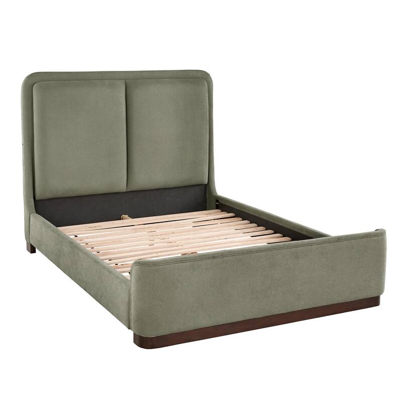 Noe Fabric Upholstered LED Platform Bed by iNSPIRE Q Modern