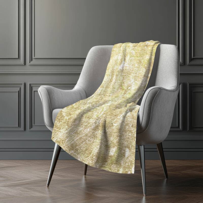 Premium Machine Washable Abstract Flow Sherpa Throw Blanket