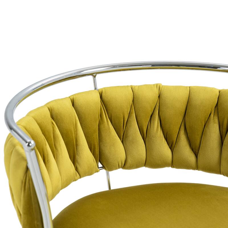 Modern Velvet 26" Adjustable Swivel Bar Stools (Set of 4)