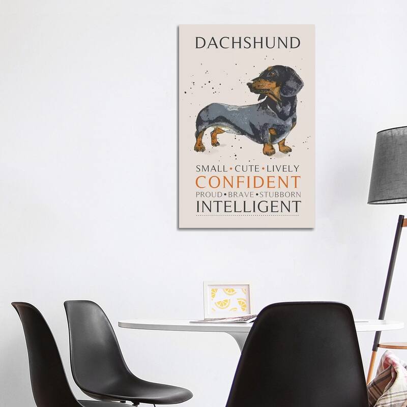 iCanvas "Dachshund" by Michelle Campbell Canvas Print - 40x26x1.5