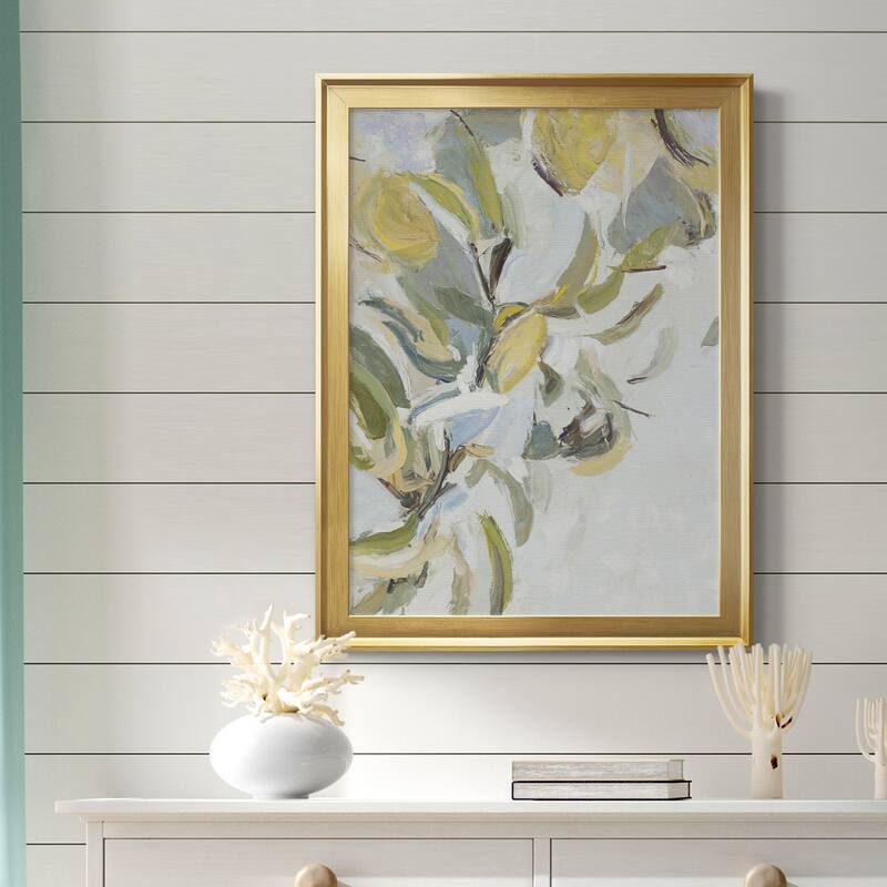 Lemon Pears Premium Framed Canvas - Ready to Hang