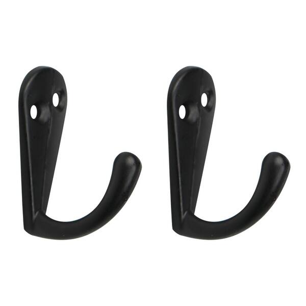 Shop 2pcs Robe Hooks Metal Hook Keys Scarf Towel Wall Bathroom Diy