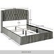 preview thumbnail 19 of 27, CraftPorch 2 Piece Bedroom Bench Set Velvet Wingback Upholstered Bed