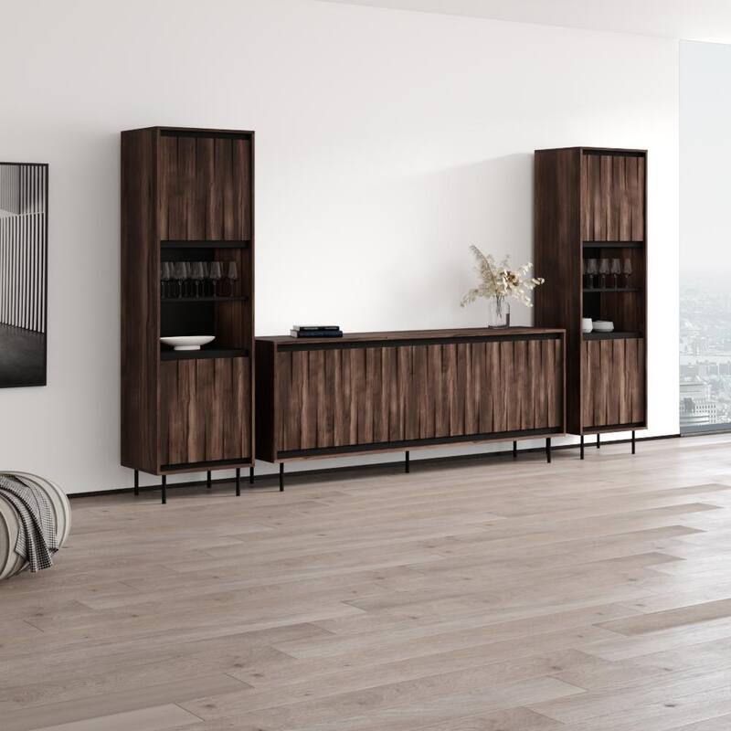 Swing 190 SB-BK-BK Entertainment Center