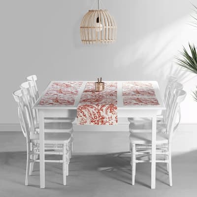 Exclusive Fabrics Edina Printed Cotton Table Runner & Placemats