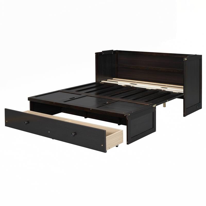 Murphy Bed with USB Port and a Large Drawer