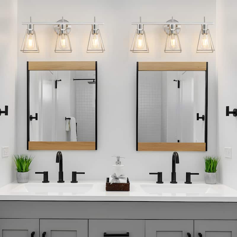 Dimmable Bathroom Vanity Light Over Mirror Wall Sconce for Bathroom - 3-Light