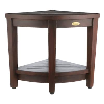 Snazzy Corner, Teak Shower Bench, Shower Stool, Teak Bench Shower, Teak Shower Stool for Inside Shower, Bathroom Bench