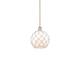 Option Antique Brass / White Glass with White Rope