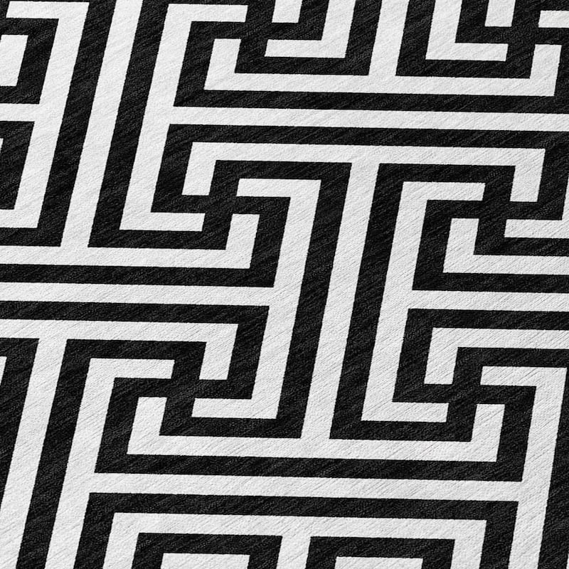 HomeRoots Geometric Transitional Rectangle Outdoor Rug