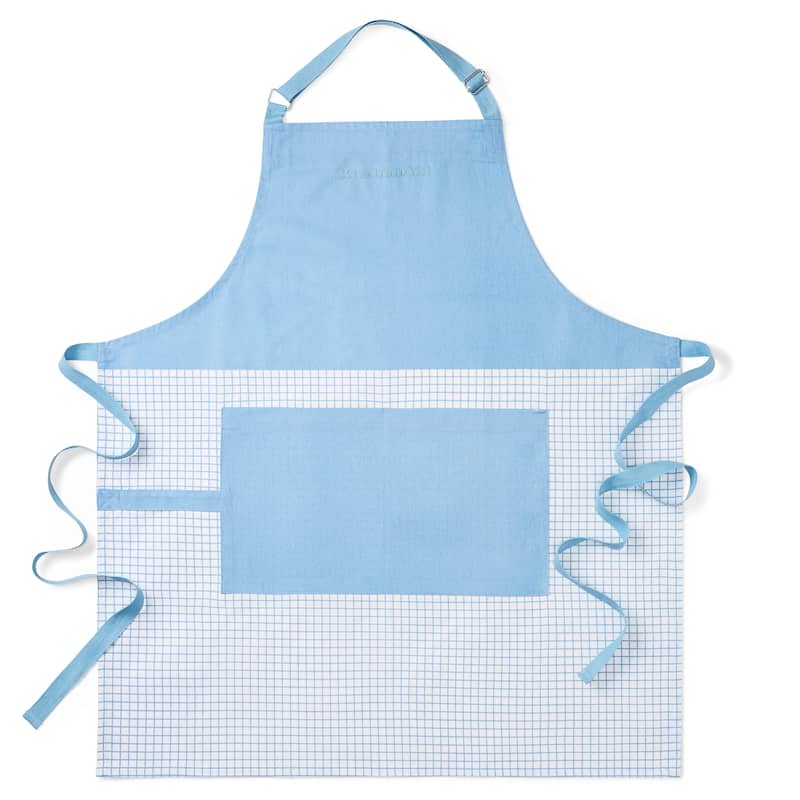 KITCHENAID Gourmet Series Gridlines Big Chef Apron, Water & Stain Resistant - BLUE VELVET