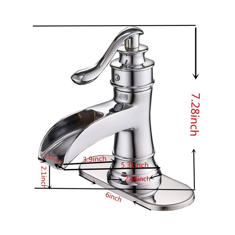 Single Hole Bathroom Faucet in Chrome Finish